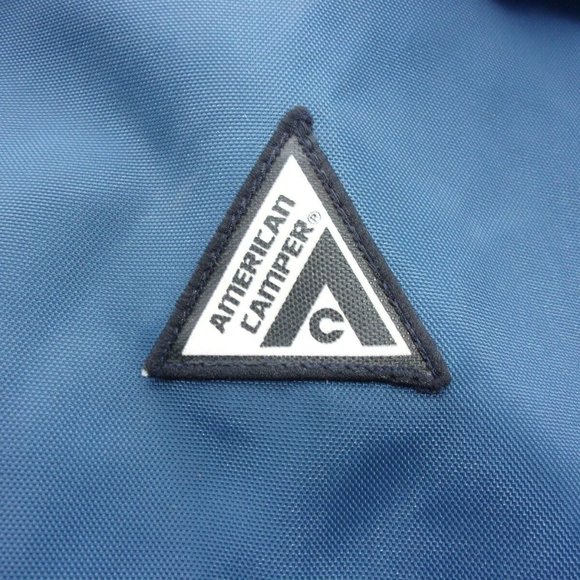 NEW VINTAGE AMERICAN CAMPER BLUE SATCHEL BAG BACKPACK LARGE SI240 - Picture 12 of 12